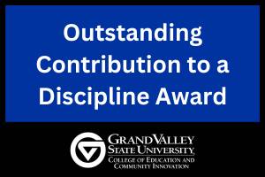 Outstanding Contribution to a Discipline Award